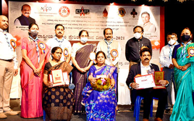 Honor for Highest Blood Collection in 2020-21